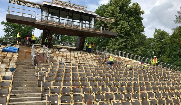 Rekonstrukce otáčivého hlediště v Českém Krumlově bude levnější