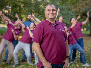 Vedoucí celé skupiny Míra Duník nezkazí žádnou srandu