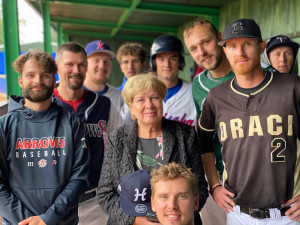 Baseballovou exhibici vyhrál tým extraligových hvězd