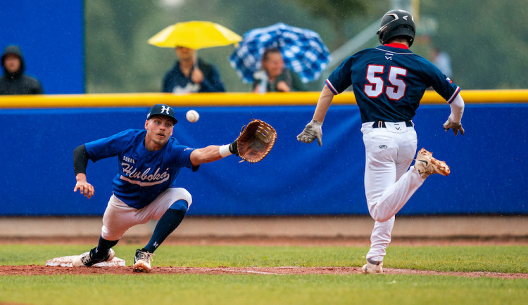 Baseballovou exhibici vyhrál tým extraligových hvězd