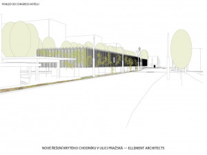 Nová podoba Pražské třídy? Přístřešky se vrátí, přibudou lavičky a zeleň