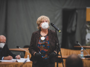 Nyní už bývalá hejtmanka Ivana Stráská (ČSSD).