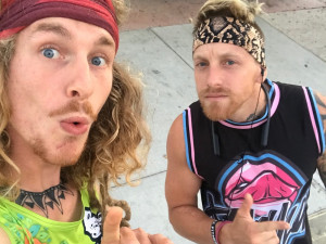 S kamarádem Tomášem Homolkou, který cestu po Americe vymyslel.