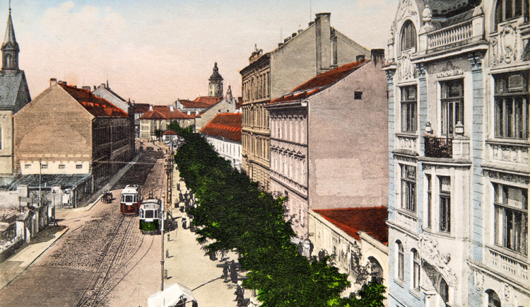 Schmerlingova (dnes Žižkova) třída po roce 1909.