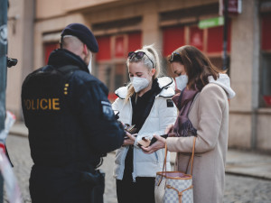 Na demonstraci v Budějcích přišlo zhruba šest desítek lidí