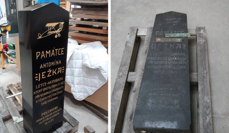 Památník připomínající tragické úmrtí mladého aviatika se dočká obnovy po 41 letech.