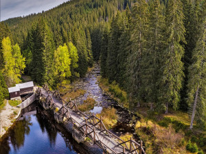 Rekonstrukce unikátního hradlového mostu Rechle u šumavské Modravy se posouvá