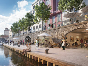 Náplavka jako v Praze? Budějce plánují modernizaci Zátkovo nábřeží
