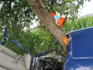 Další tragická nehoda na jihu Čech. Po nárazu auta do stromu zemřela žena, druhá je zraněná