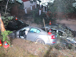 Devětačtyřicetiletý řidič narazil do stromu. V nemocnici později zemřel