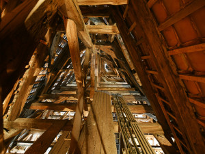 České Budějovice objektivem Milana Bindera a perem Martina Maršíka: Krov katedrály sv. Mikuláše