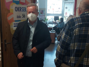 Volit už byla také jihočeský lídr hnutí ANO Richard Brabec. Zdroj: Facebook Romana Kubíčka.