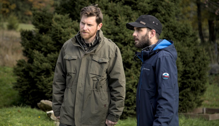 Herec David Švehlík (vlevo) a režisér Daniel Habrda.