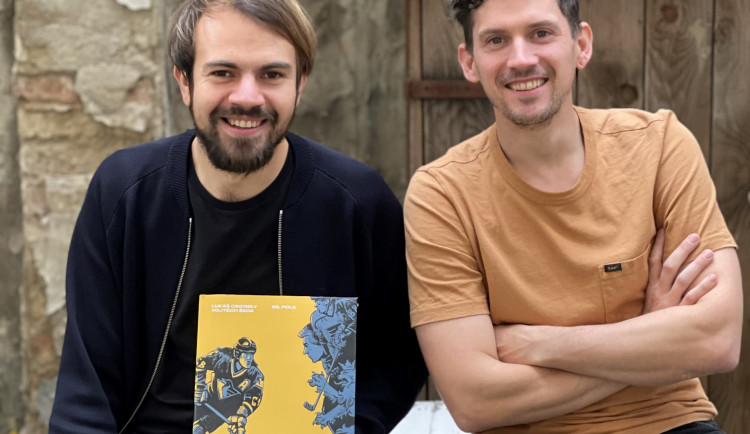 Spisovatel Lukáš Csicsely (vlevo) a ilustrátor Vojtěch Šeda.