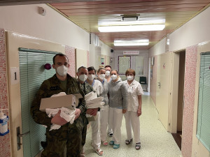 Vojáci pomáhají také v prachatické nemocnici. Budou tam dva týdny