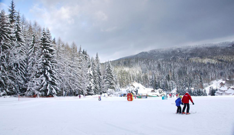 Ski areál Kubova Huť.