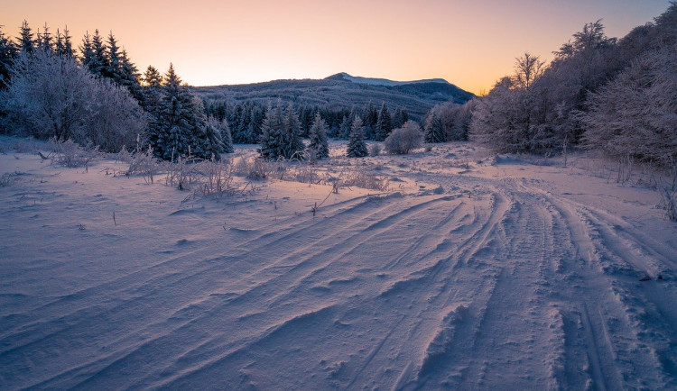 Na Šumavě dnes ráno naměřili minus 23,3 stupně Celsia