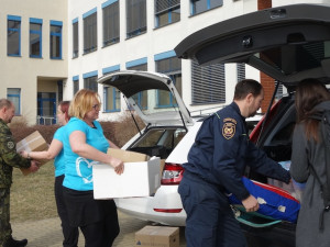 Zdravotnická materiální pomoc shromážděná ve sbírce pořádané ZSF JU už míří na Ukrajinu
