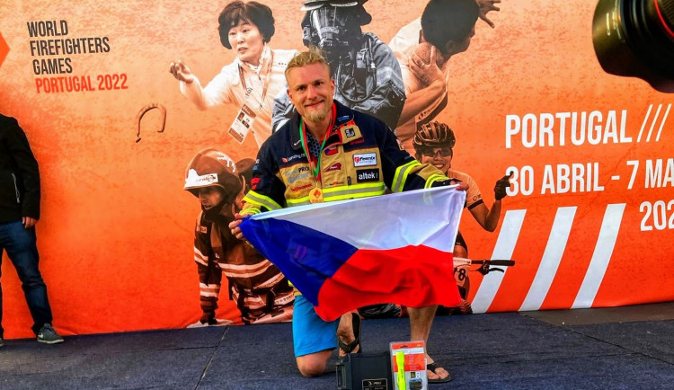 Jihočeský hasič přivezl z Portugalska světový titul. Zlatou medaili získal podruhé