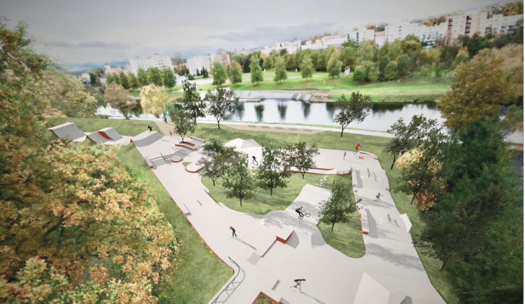 Nový skatepark začnou ve Strakonicích stavět už v květnu. Stát bude přes 10 milionů korun