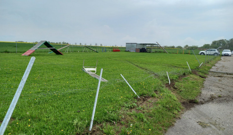 Při trénování smyků řidič poničil oplocené psí cvičiště. Letos to řeším podruhé, zlobí se správkyně