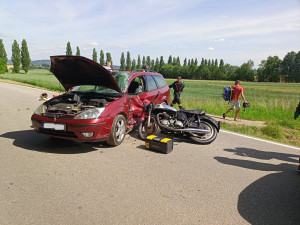 Včerejší nehoda na Jindřichohradecku, při které zemřel sedmačtyřicetiletý muž.