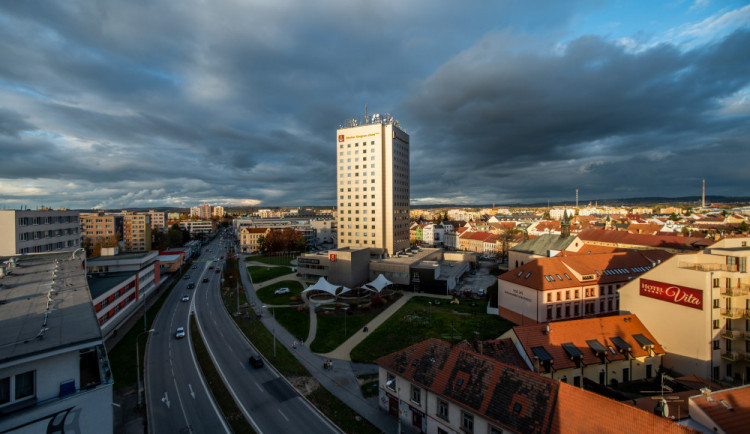 Pražská třída v Českých Budějovicích.