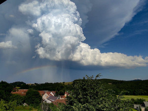 Dřešín u Šumavy. Autor: Lucie Vlčková / Lovci bouřek, extrémní počasí a jiné jevy