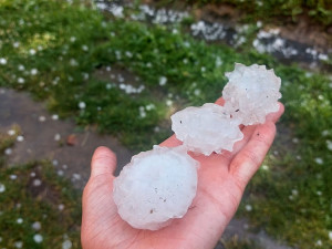 Kroupy. Autor: Andrea Stropnická / Lovci bouřek, extrémní počasí a jiné jevy