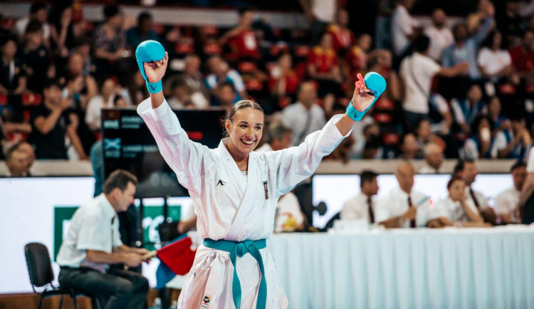 Liberecká karatistka Klára Muzikářová získala bronz na mistrovství Evropy v Praze