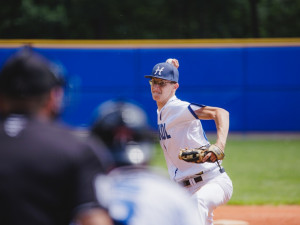 Sokol Hluboká porazil v sérii Olympii Blansko 3:0 na zápasy a Martin Mužík trefil ve dvou domácích utkáních tři  homeruny