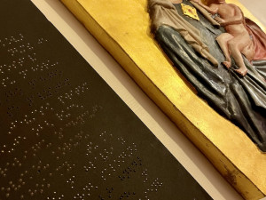 Univerzita umístila haptický model Vyšebrodské madony pro nevidomé a slabozraké v cisterciáckém klášteře ve Vyšším Brodě