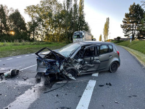 Tragická nehoda uzavřela silnici mezi Vimperkem a Prachaticemi