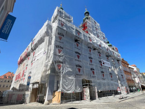 Radnice se nyní rekonstruuje. Foto: Město České Budějovice