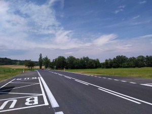Oprava silnice mezi Lidmovicemi a Skočicemi je téměř hotová. Práce vyšly na více než 21 milionů korun