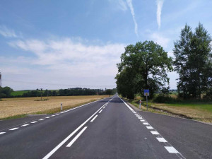 Oprava silnice mezi Lidmovicemi a Skočicemi je téměř hotová. Práce vyšly na více než 21 milionů korun