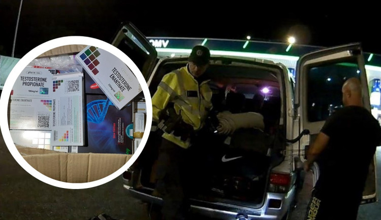 U Brna chytili cizince s autem plným anabolik a hormonů