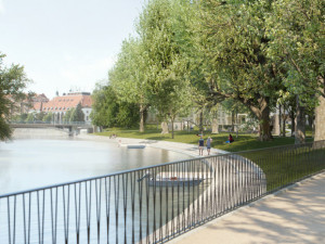 Proměna parku u řeky Malše pokračuje. Hotovo bude v únoru příštího roku