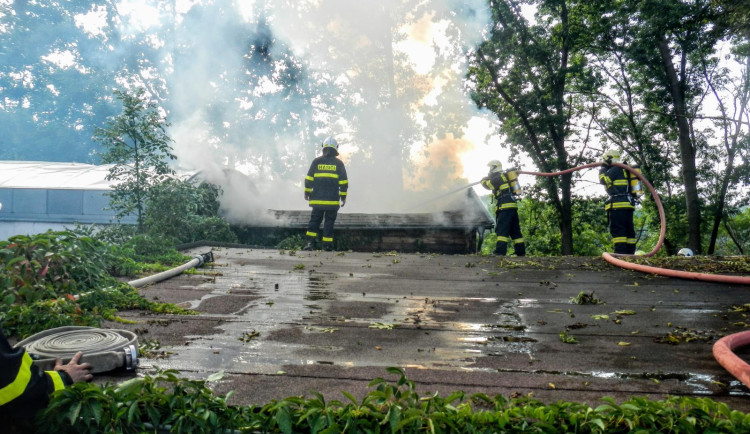 Požár sauny způsobil milionovou škodu