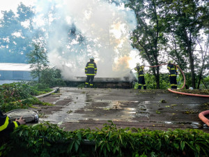 Požár sauny způsobil milionovou škodu