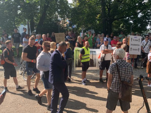 Andrej Babiš v Českých Budějovicích.