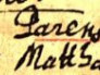 Překlad a přepis zápisu z matriky: (psáno latinsko-česky) Baptizatus est spurius noie Simon (Pokřtěn jest levoboček Šimon). Parens Kdo wy kde (Otec Kdo ví kde). Mater Margareta (Matka Markéta). Levans Simon Pawlik (hlavní kmotr, dítě na rukou držel Šimon