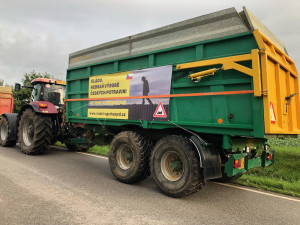 Na protestní jízdu jihočeských zemědělců se vydalo na tři desítky traktorů