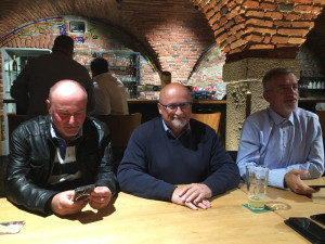 Primátor Českých Budějovic Jiří Svoboda (uprostřed).