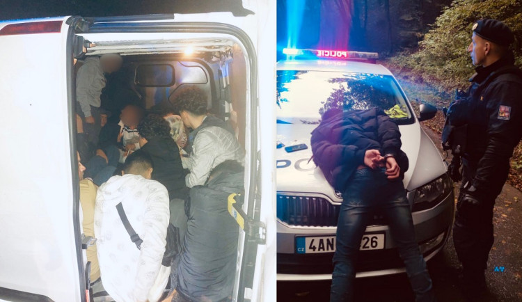 Hraniční kontroly odhalily stovky uprchlíků. Policisté museli i střílet