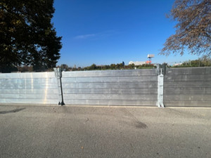 Město cvičilo stavbu protipovodňové stěny