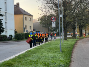 Město cvičilo stavbu protipovodňové stěny
