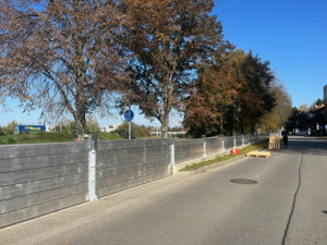 Město cvičilo stavbu protipovodňové stěny