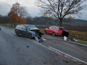Vážná nehoda uzavřela silnici na trase Strakonice - Vodňany