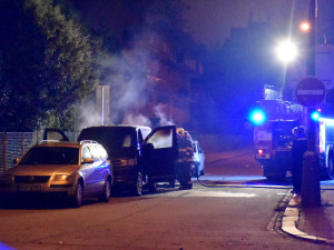 Nad ránem zasahovali hasiči u požáru v Českých Budějovicích. Foto: Eva Hnudová